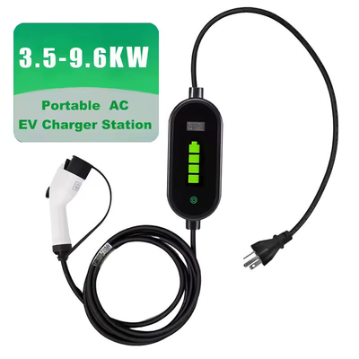 Dobra cena. 3.5KW 9,6KW Przenośny ładowarka akumulatorów samochodów elektrycznych 16A 40A EVSE Sae J1772 Typ 1 w Internecie
