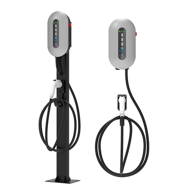 7KW/32A Srebro ścienne / kolumnowe ładowarka pojazdu elektrycznego