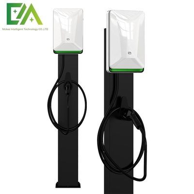 7KW 11KW 21KW Perłowa kolumna biała / typ podłogi pojedynczy pistolet pojazd elektryczny stacja ładowania AC