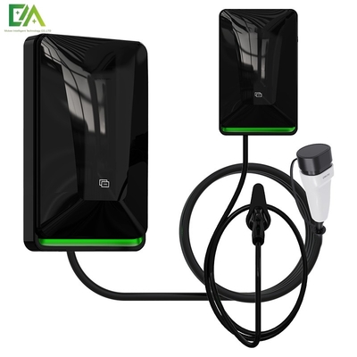Dobra cena. 7KW 11KW 22KW Nowy czarny elektryczny pojazd ścienny pojedynczy pistolet AC Ładowarka / ładowarka mobilna w Internecie