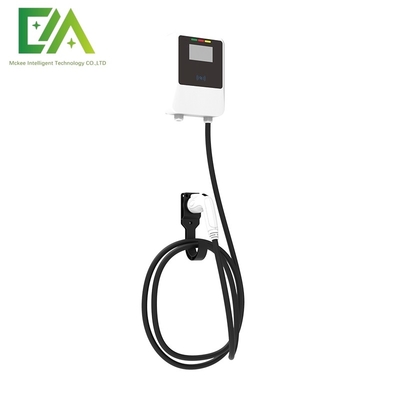 7KW 11KW 22KW Białe Elektryczne Pojazdy ścienne Jednorzędny pistolet AC Ładowarka domowa Przenośna ładowarka