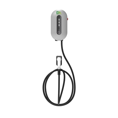 Dom 22KW Srebro Wstawiona na ścianie ładowarka pojazdów elektrycznych EV GBT 7KW 11KW Stacja ładowania pojazdów elektrycznych