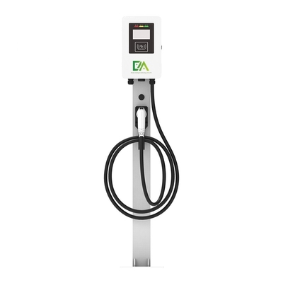 Dom 7KW 11KW 22KW 32A Biała kolumna Typ pojedynczy pistolet Elektryczny pojazd Stacja ładowania AC