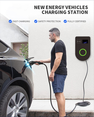 Dobra cena. Ładowarka do pojazdów elektrycznych 7kW 14kW 22kW Typ 2 Szybkie ładowanie Komercyjna Stacja Ładowania Gniazdo do montażu na ścianie w Internecie