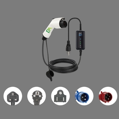 Dobra cena. Ev Charge 16a 32a 3.5kw 7kw Portable Ev Charger Electric Vehicle Fast Charging Station Evse Portable Ev Charger w Internecie