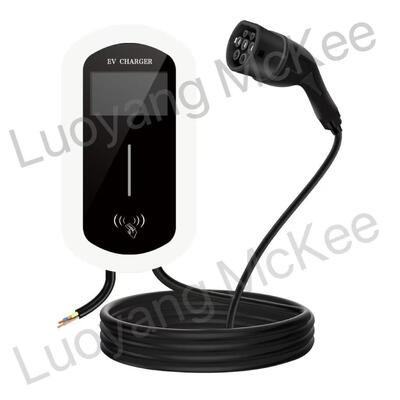 Dobra cena. Ładowarka EV ścienna AC 7kW 11kW 32A 220V OCPP 1.6J WiFi 4G LAN IP54 ekran dotykowy 4,3 cala W Internecie