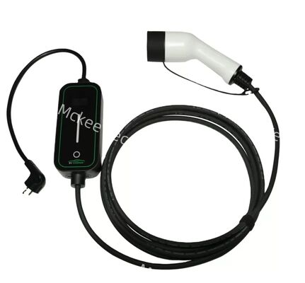 Dobra cena. 3.5kW 16A regulowalna przenośna ładowarka typu 2 z wyświetlaczem LCD w Internecie