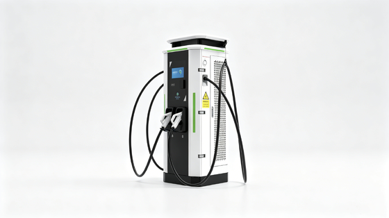 Dobra cena. IP54 Chłodzenie powietrzem OCPP1.6J 10-calowy ekran dotykowy White Dew Series DC EV Charger 60kW Stacja szybkiego ładowania dla parkingu drogowego W Internecie