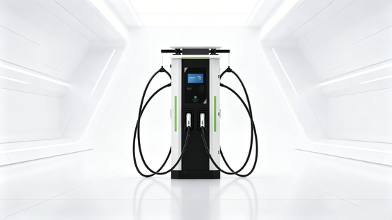 Dobra cena. Chłodzenie powietrza 4G Ethernet WIFI APP IP54 OCPP1.6J 10-calowy ekran dotykowy White Dew Series DC EV Charger 120kW Stacja szybkiego ładowania dla parkingu drogowego W Internecie