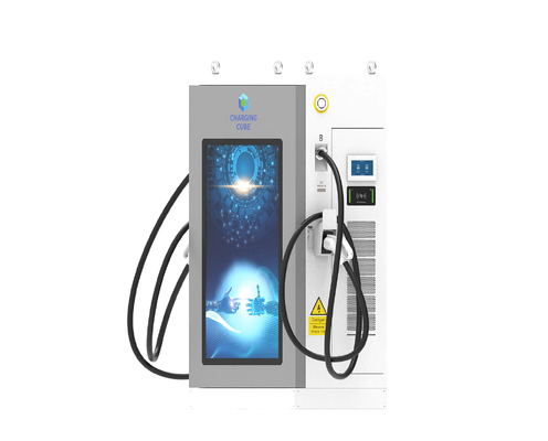Dobra cena. 4G Ethernet WIFI APP Reklamowy ekran Seria ładowarka DC EV OCPP1.6J Chłodzenie powietrza IP54 10-calowy ekran dotykowy Stacja szybkiego ładowania o mocy 120kW do parkingu na autostradzie W Internecie