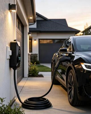Dobra cena. Typ1 A2 Przenośny ładowarka elektryczna AC 11,5KW 6A‐48A 85V‐265V Wejście IP54 Ochrona UL94 V0 Odporny na płomień Z 1,68 cali wyświetlaczem LCD W Internecie