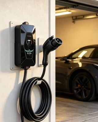 Dobra cena. Przenośna ładowarka samochodowa AC 9,6 kW A2 Typ 1 6A‑40A Wejście 85V‑265V Wyświetlacz LCD 1,68 cala Ochrona IP54 Trudnopalna ładowarka EV UL94 V0 W Internecie