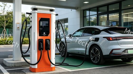 Chłodzona powietrzem szybka stacja ładowania DC do pojazdów elektrycznych o mocy 160 kW z ochroną IP54 serii White Dew, z obsługą OCPP1.6J i 10-calowym ekranem dotykowym, do ciężkich pojazdów przemysłowych i flot komercyjnych