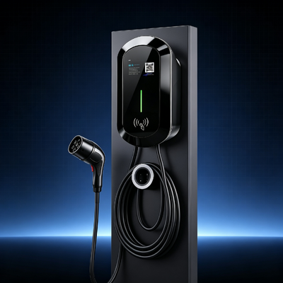 Dobra cena. Przeciwsylanie soli R8 stacja ładowania AC na ścianie Typ słupkowy NACS Tesla EV ładowarka 9.6kw 40A 85V do 265V IP54 5,64 cala wyświetlacz LCD zastosowania mieszkaniowe komercyjne W Internecie