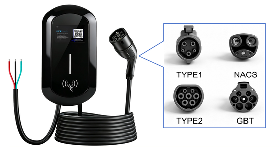 Dobra cena. 7kW Typ 2 Przenośny ładowarka prądu bieżącego 8A 32A regulowana IP67 220V OCPP 1,6 5m Kabel 3,6kg EVSE W Internecie
