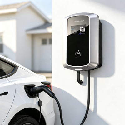 Dobra cena. Antykorozyjna Stacja Ładowania J8 AC Montowana na ścianie lub słupie Typ 1 Ładowarka EV 11,5 kW 48A 85V do 265V IP54 Wyświetlacz LCD 5,64 cala Zastosowanie mieszkalne i komercyjne W Internecie
