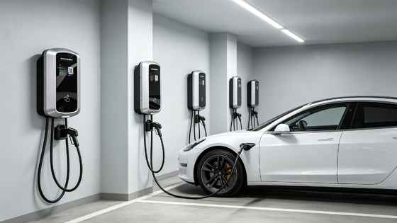 Dobra cena. Smart J8 Type2 EV Stacja ładowania prądu przemiennego na ścianie Kolumna na ścianie 22kw 32A 380V IP54 5,64 cali Ekran LCD Nadaje się do użytku mieszkaniowego i komercyjnego W Internecie