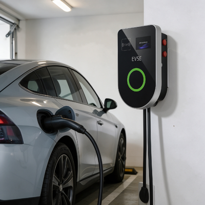 Dobra cena. U-kształtna stacja ładowania AC EV typu US 11,5kW 48A 85V 265V IP54 z ekranem LCD 4,59 cala, wbudowana pełna ochrona wielopoziomowa, możliwość montażu na ścianie/słupie W Internecie