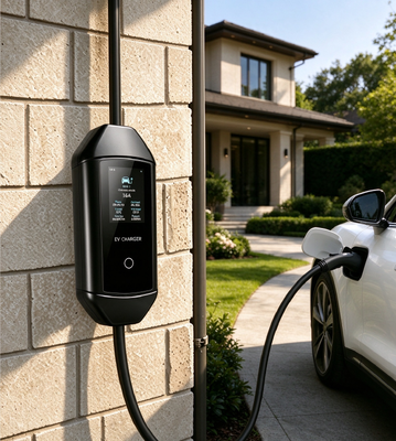 Dobra cena. AC EV Charger Type 1 Portable 32A 7.6kW 240V IP54 UL94 V0 Housing with 3.67 Inch LCD W Internecie