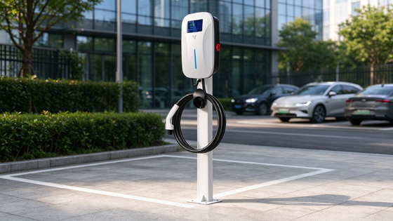 Dobra cena. Ładowarka podłogowa stojąca AC EV o mocy 22 kW Podwójny pistolet 32 ​​A OCPP 1,6 J RFID VIN QR IP54 Komercyjny stos ładujący W Internecie
